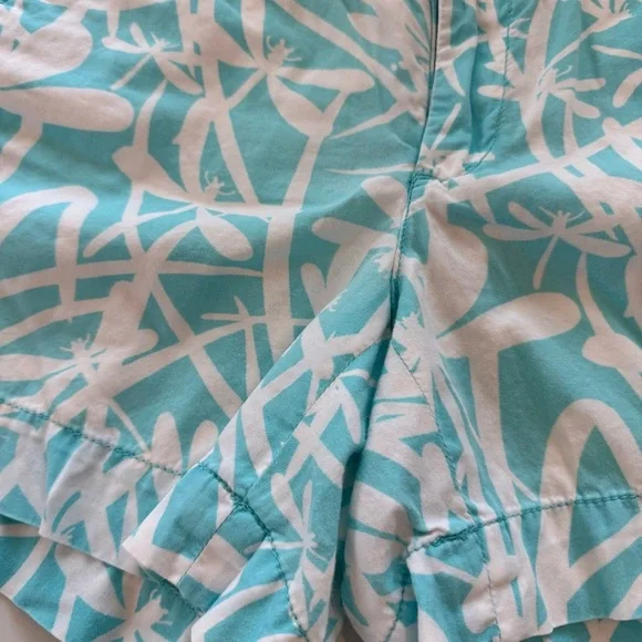Lilly Pulitzer Light My Fire Blue Dragonfly Print Cotton Shorts Preppy Size 4 - Picture 4 of 11